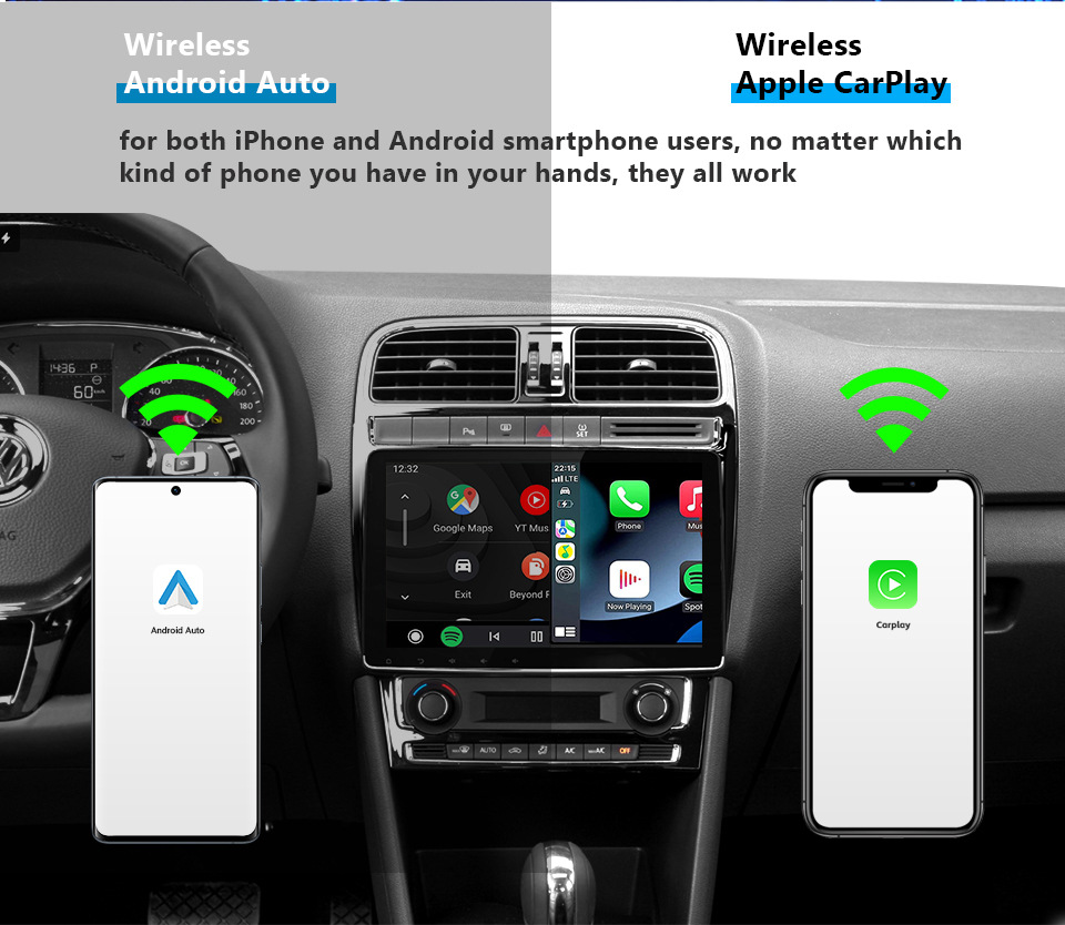 Upgraded Android 2+8G AI Box Wireless Carplay Adapter-ESLYYDS