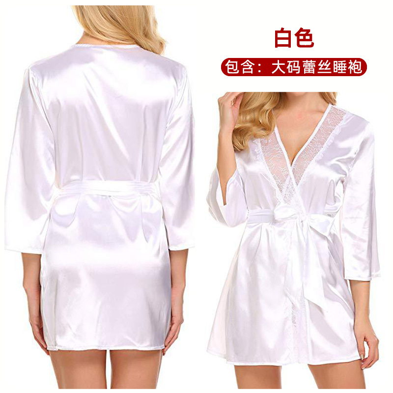 Venta caliente de comercio exterior sexy lencería sexy más tamaño encaje camisón sexy traje ventas directas de fábrica