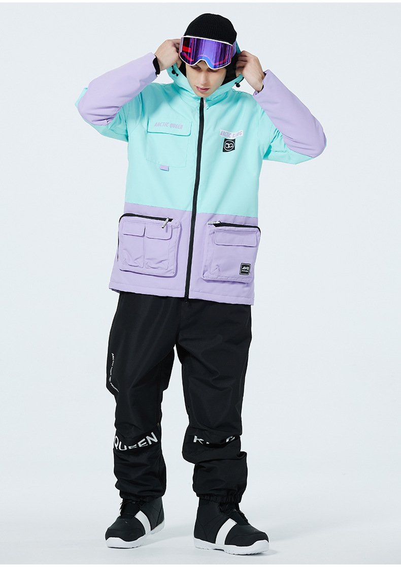 Men's Clothing Ski suit set for men and women couples warm and thick ski suit set single board double board ski suit_viptrois.com