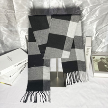 新款男士围巾韩版冬季保暖仿羊绒围巾男商务时尚百搭围脖厂家批发