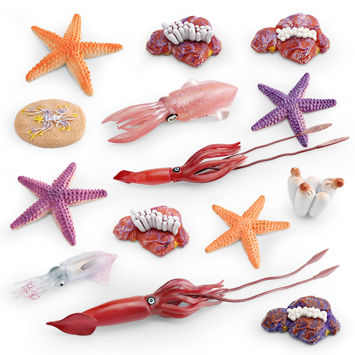 Amazon simulación de animales marinos pulpo modelo de ciclo de crecimiento pulpo proceso de transformación de crecimiento juguete Decoración