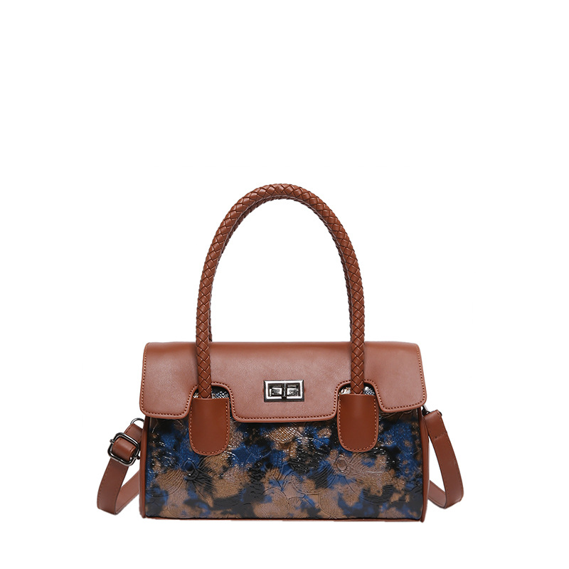 Bolso de mujer de alta calidad de comercio exterior 2025, nuevo bolso de moda clásico de gran capacidad, nuevo bolso de hombro de tendencia retro