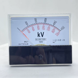 44L1-KV指针交流高压试验千伏电压仪表50KV100KV150KV 100V伏特表