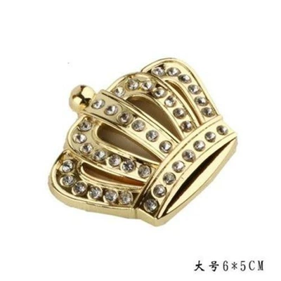 Car logo diamond crown emblem, 3D three-dimensional - one-size-fits-all-large-sized-golden-crown-model