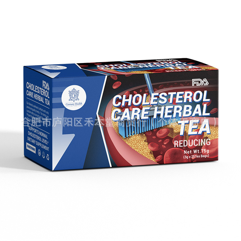 Cross-border foreign trade tea bag collection CHOLESTEROL CARE HERBAL TEA BAEGS PEDUCING