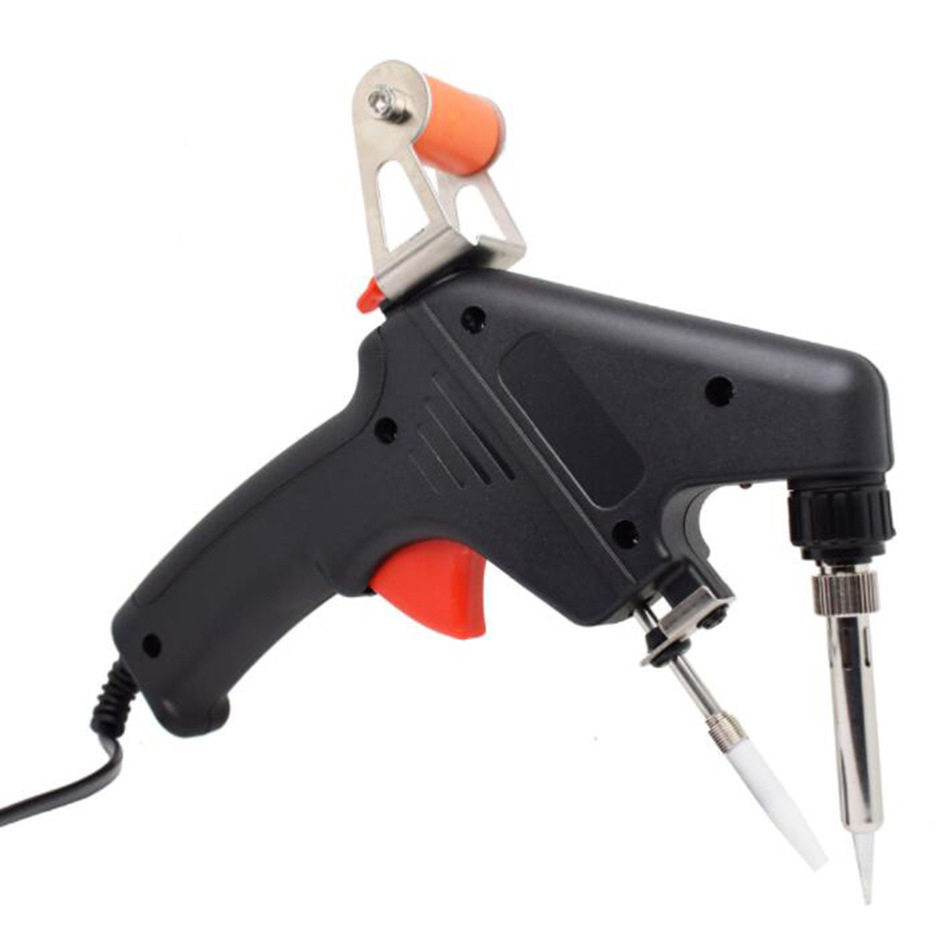 鹰嘴手焊枪内热式新内热式焊锡枪美规60w手持式出锡送锡枪电烙铁