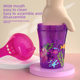 Four-color cartoon printing baby water cup non-slip leak-proof duckbill drinking cup children training Cup with handle 260ml