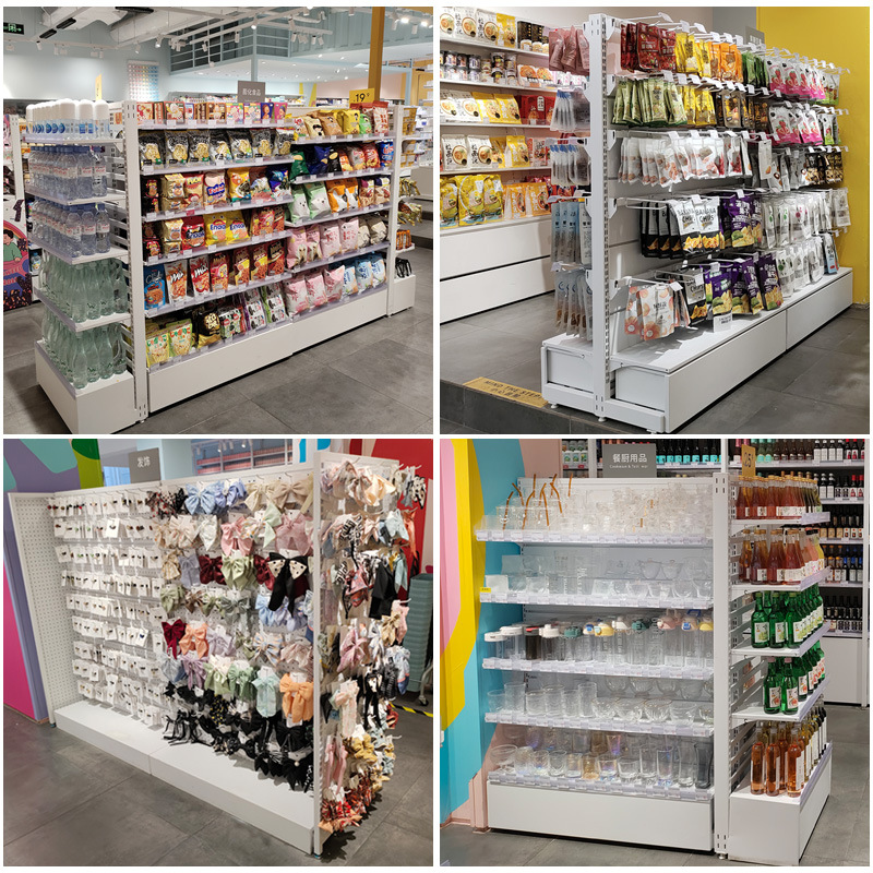 Estantes metálicos especiales para tiendas personalizados tienda de juguetes Wenchuang cosméticos bocadillos digitales multifunción acabado estante de exhibición
