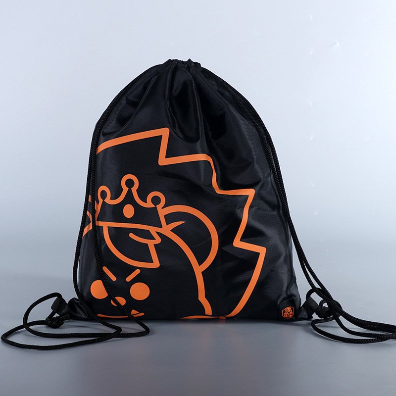 简约丝印抽绳学生补习双肩束口袋隔尘加厚广告礼品宣传涤纶袋定做