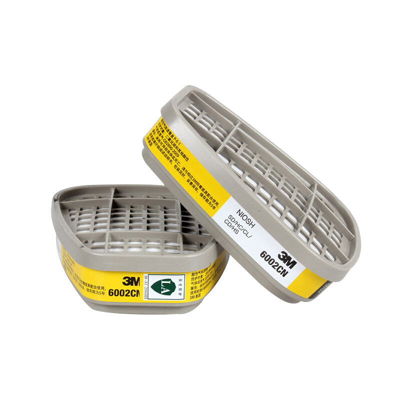 3m6002cn veneno caja de filtro Industria química laboratorio ácido gas carbón protección suministros caja de filtro de carbón activado