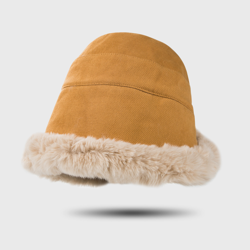 Nouveau Chapeau Hiver Chaleur Épais Coton En Peluche Chapeau De Pêcheur Coréen Froid Coupe-vent Mode Bassin Chapeau display picture 5