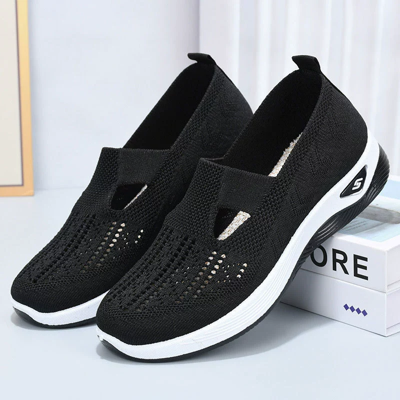 Женские кроссовки на slip-on из летней дышащей и комфортной трикотажной ткани, оптовая поставка, через границу, мягкая подошва, повседневная обувь