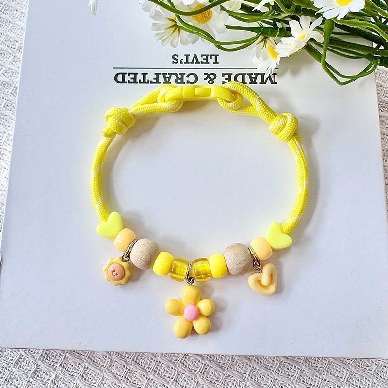 Perro y gato de mascota de dopamina collar de madera de campáfora delicado collar de collar accesorios de tejido a mano al por mayor