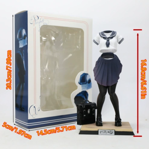 Двумерная красивая девушка, корейская версия, униформа JK, прозрачная женская фигурка, украшения в штучной упаковке