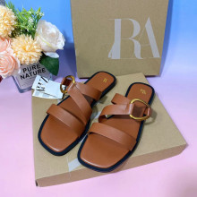 ZAR家原单拆包女拖鞋跨境专供爆红款五金饰扣夏季凉鞋ladies shoe