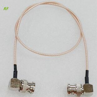 RF camera adapter RG316 BNC male elbow to male elbow 50 ohm