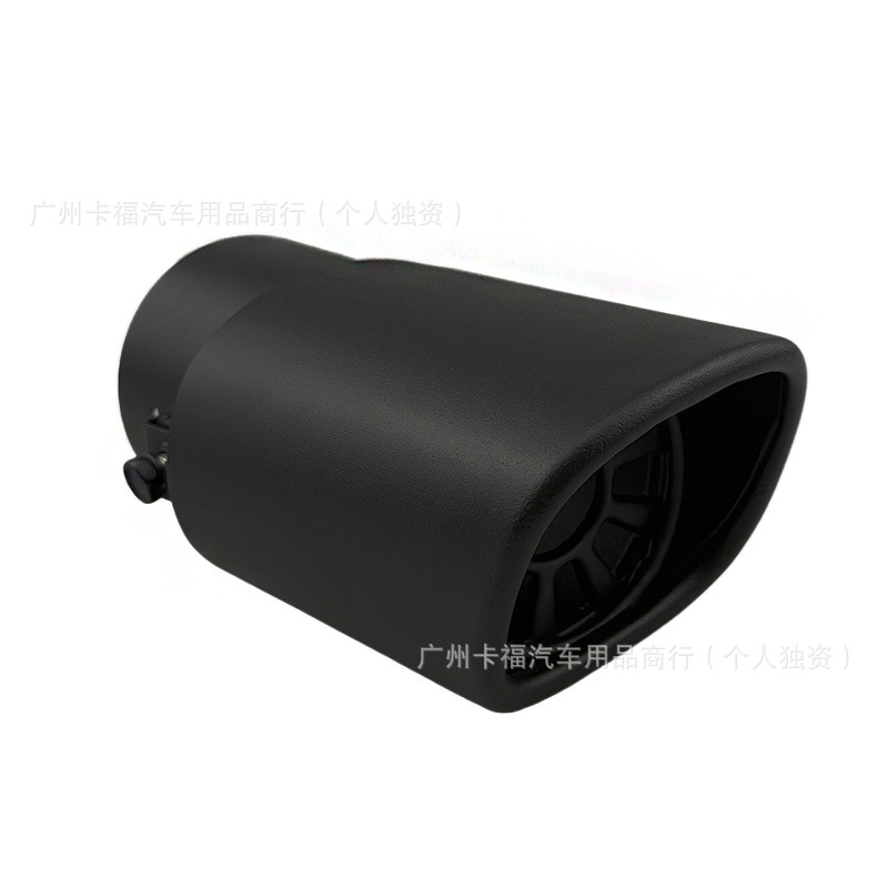 Universal Square Muffler for Cross-Border Use, Stainless Steel 63mm Exhaust Pipe, Modified Car Decorative Muffler, Sound Wave Tailpipe