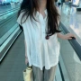 韩国透气轻薄松弛衬衫