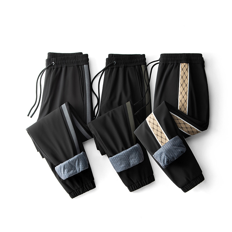 Luxury wholesale casual pants, white goose down winter style, unisex down long pants, warm pants, thickened, slim fit, suitable for wearing outside.