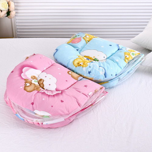 Baby mosquito net, foldable, no installation required, anti-mosquito cover, full-coverage with cotton pad, universal for infants and children