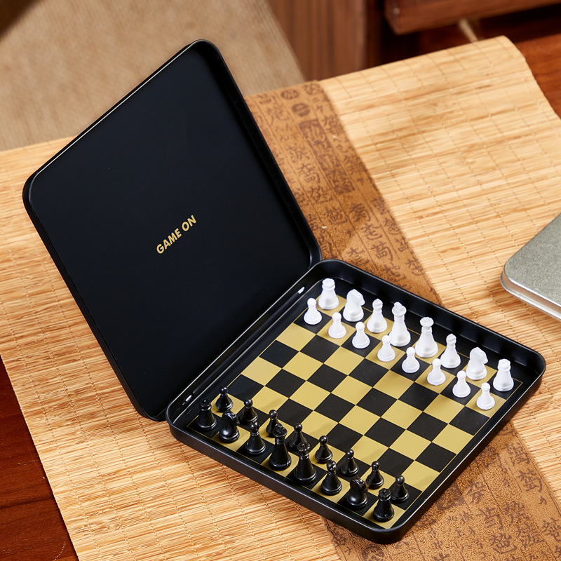 中国象棋小学生儿童磁力像棋带棋盘磁吸便携式磁性橡棋子铁盒折叠|undefined