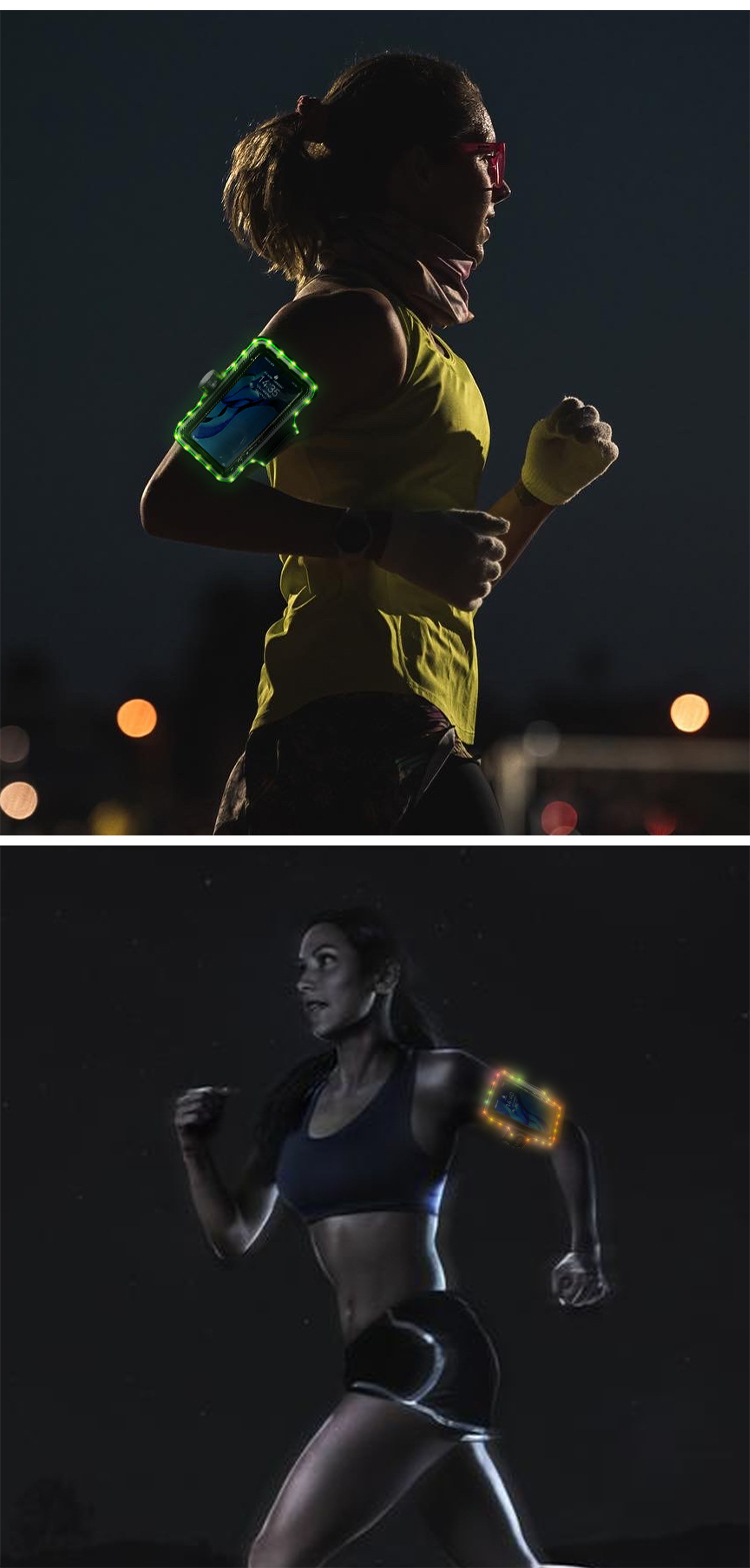 LED艺术绳绣手机臂带