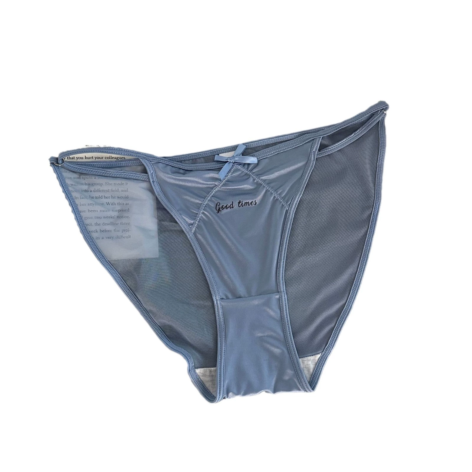 Silk underwear, sexy trousers with bow, cotton pants, thin strap