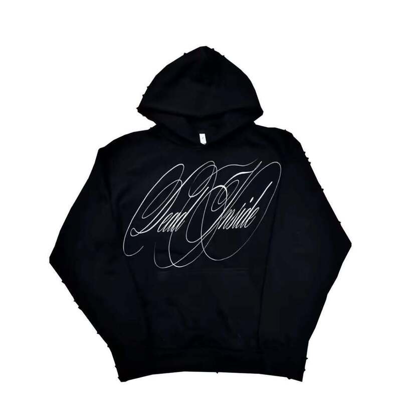 Autumn and Winter European and American Ins Retro High Street Gothic Punk Print Design Crop Dark Street Trendy Men's and Women's Sweatshirts