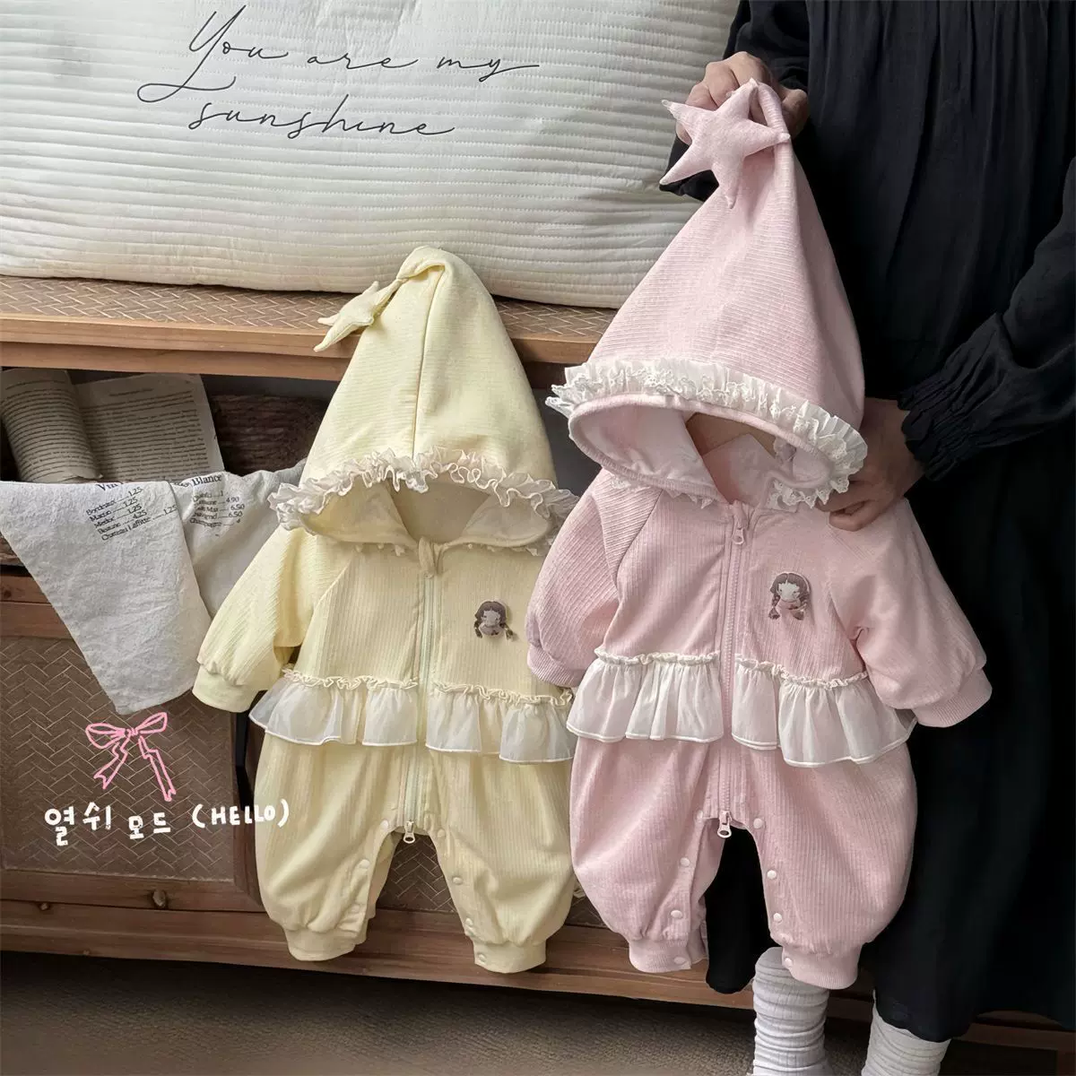 春秋连体衣可爱婴幼儿新款婴儿秋装秋季宝宝洋气外出衣服哈衣爬服