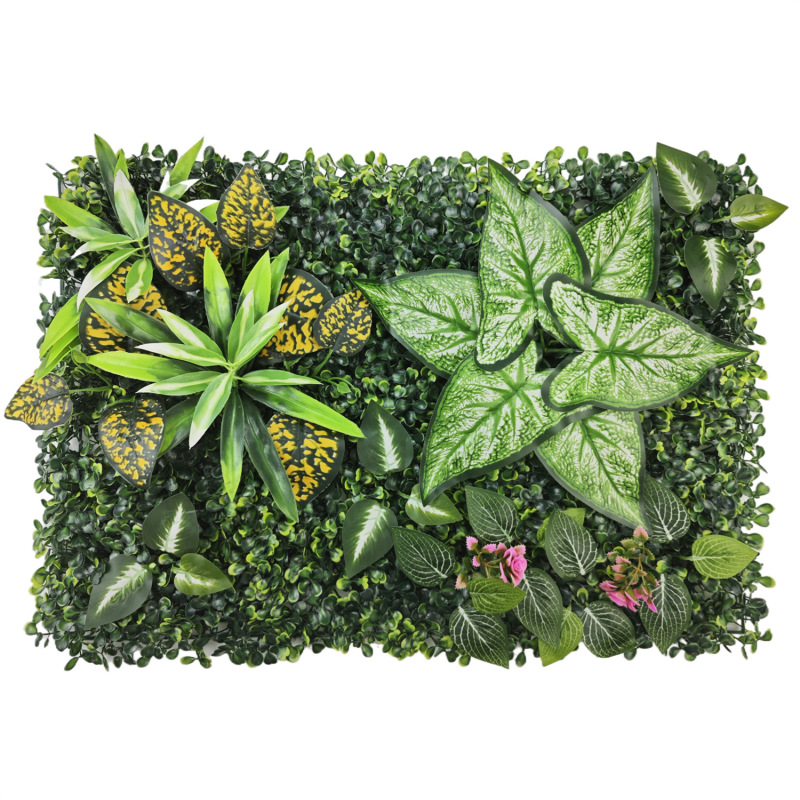 人造植物墙仿真立体绿植墙面挂式塑料假草坪门头阳台室内外装饰|undefined
