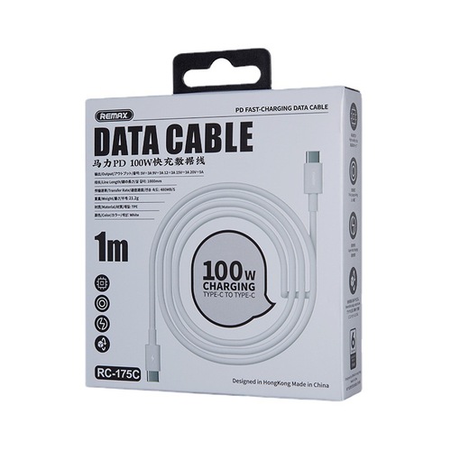REMAX horsepower 100W data cable TYPE-C mobile phone fast charging cable suitable for iPhone 12