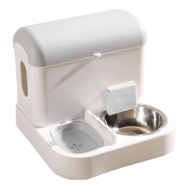 Tazón de comida para gatos 2 - en - 1 bebedor de agua para perros y gatos doméstico de alimentación automática de gran capacidad para artículos para mascotas