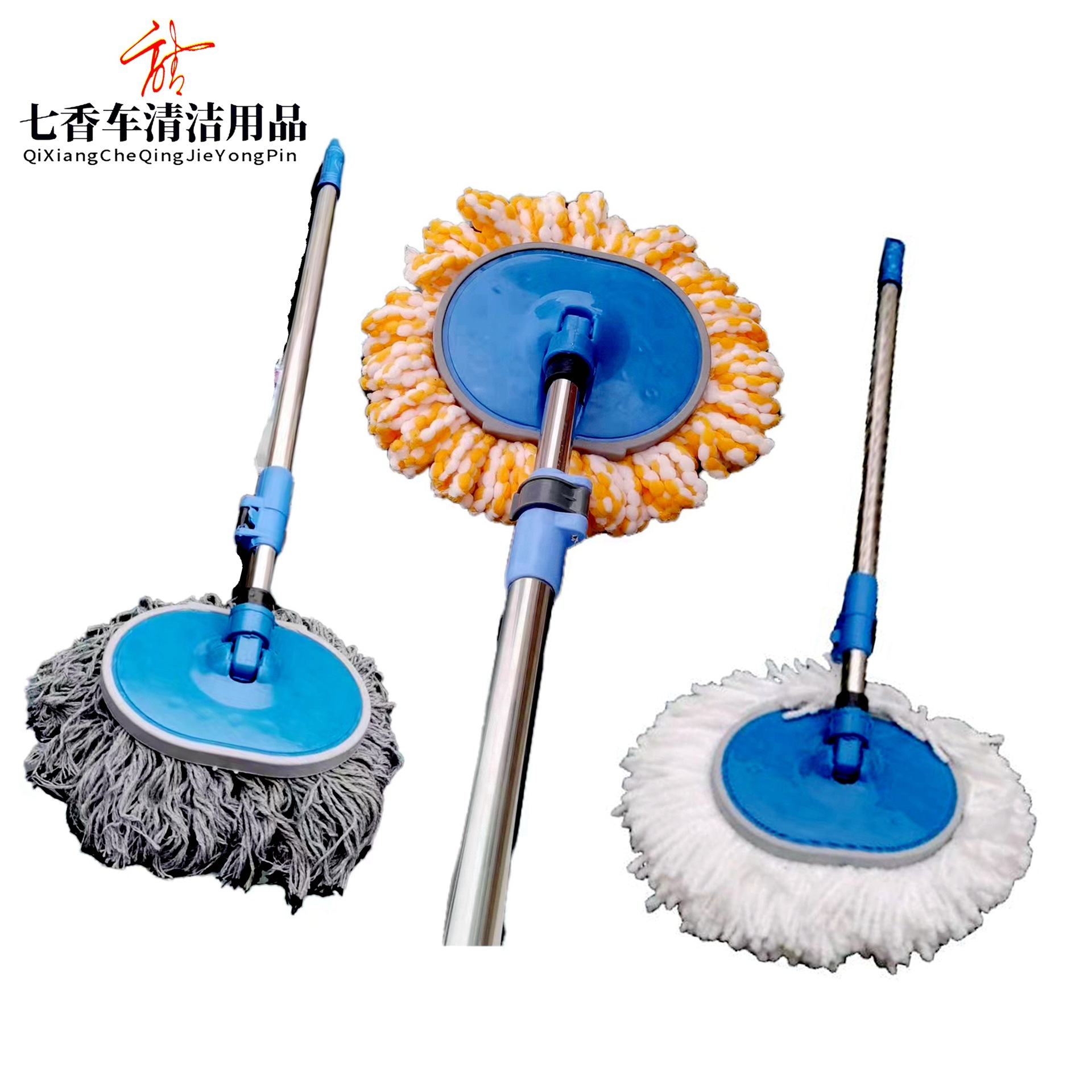 Mopa para lavado de autos con mango largo, mopa retráctil de nano microfibra para polvo, herramienta de limpieza para autos, venta directa de fabricante.