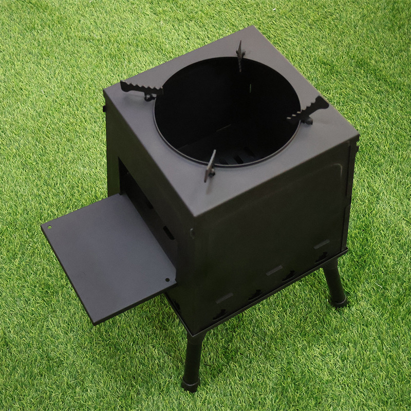 Estufa de leña al aire libre transfronteriza Estufa de leña desmontable Estufa portátil multifuncional Picnic barbacoa Camping Estufa de leña
