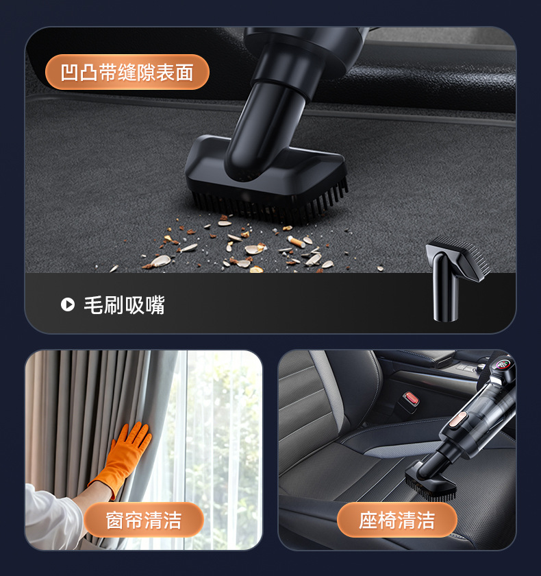 Wireless Car Vacuum Cleaner High Power Brushless Portable Charging Handheld Vacuum Cleaner Blow and Suction Dual Purpose Vacuum