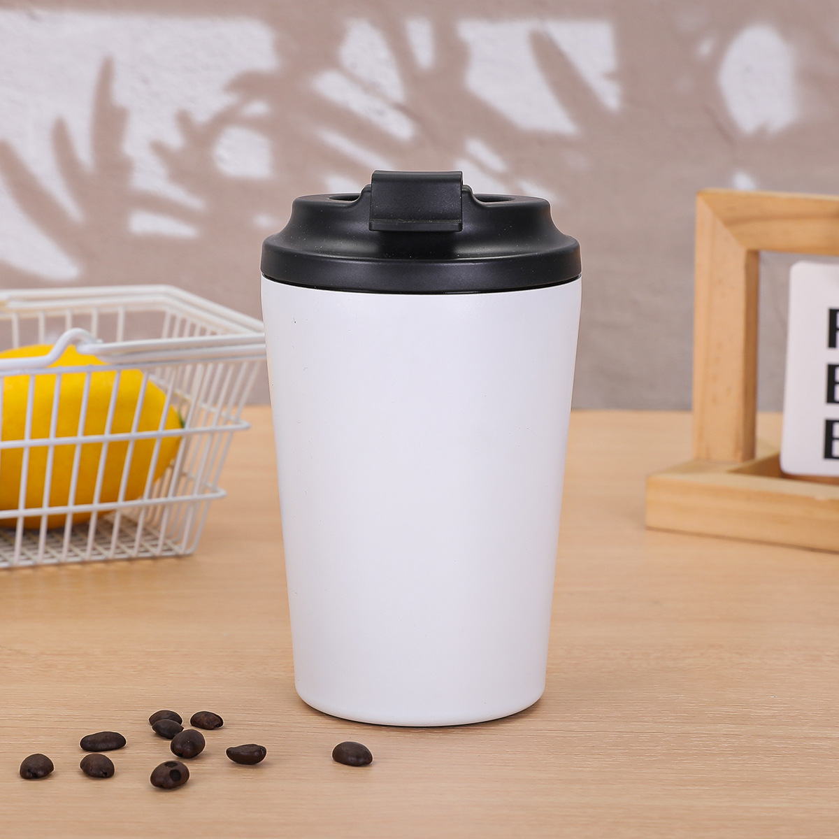 Nuevo taza de café de acero inoxidable al vacío transfronterizo taza de café portátil al aire libre taza aislante de agua de café