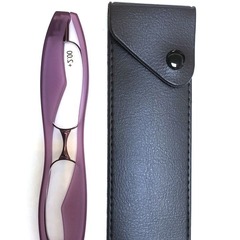 バックル付きメガネ革カバー男女老眼鏡アクセサリー革携帯鏡ケース回転折りたたみ老眼鏡バッグバッグ