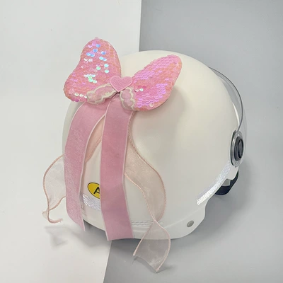 car helmet decoration bow: Motosiklet dəbilqələri