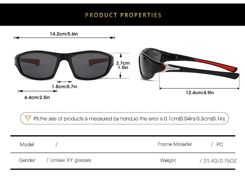 72g Weight Full Frame Glasses Structure Sunglasses Classification Tac, UV400 Protection Lens Material Biker Glasses Style Travel Occasion Color Block Pattern All Seasons Season Unisex Gender Casual Style Grey, Black Color Casual Color Block Tac UV400 Protection Biker Full Frame Men's Sunglasses 5