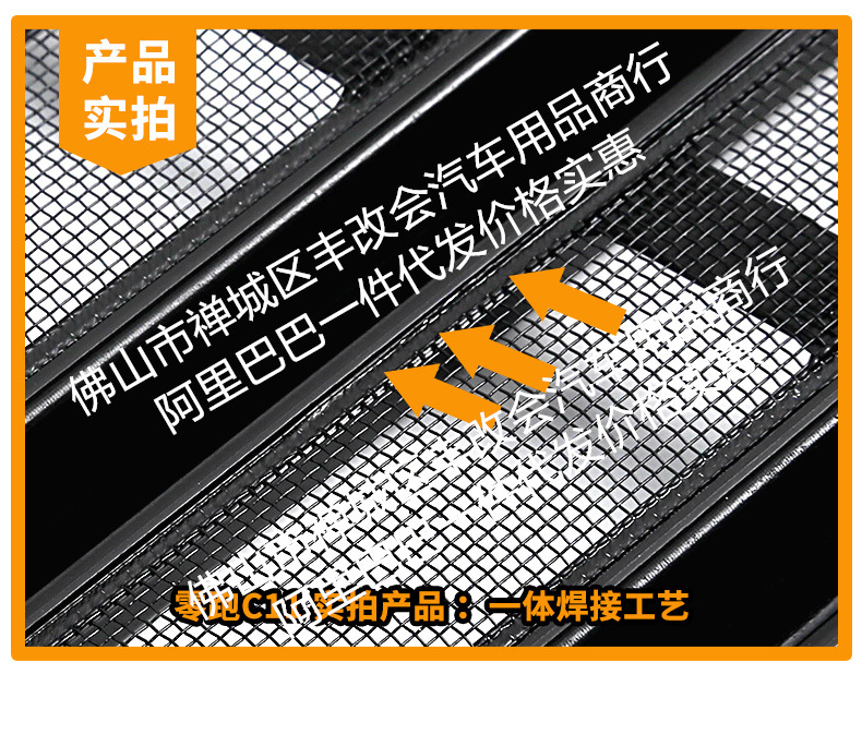 Suitable for Leapmotor C11 Integrated Welded Car Insect-Proof Net Front Grille Special Modification Decorative Strip Accessories
