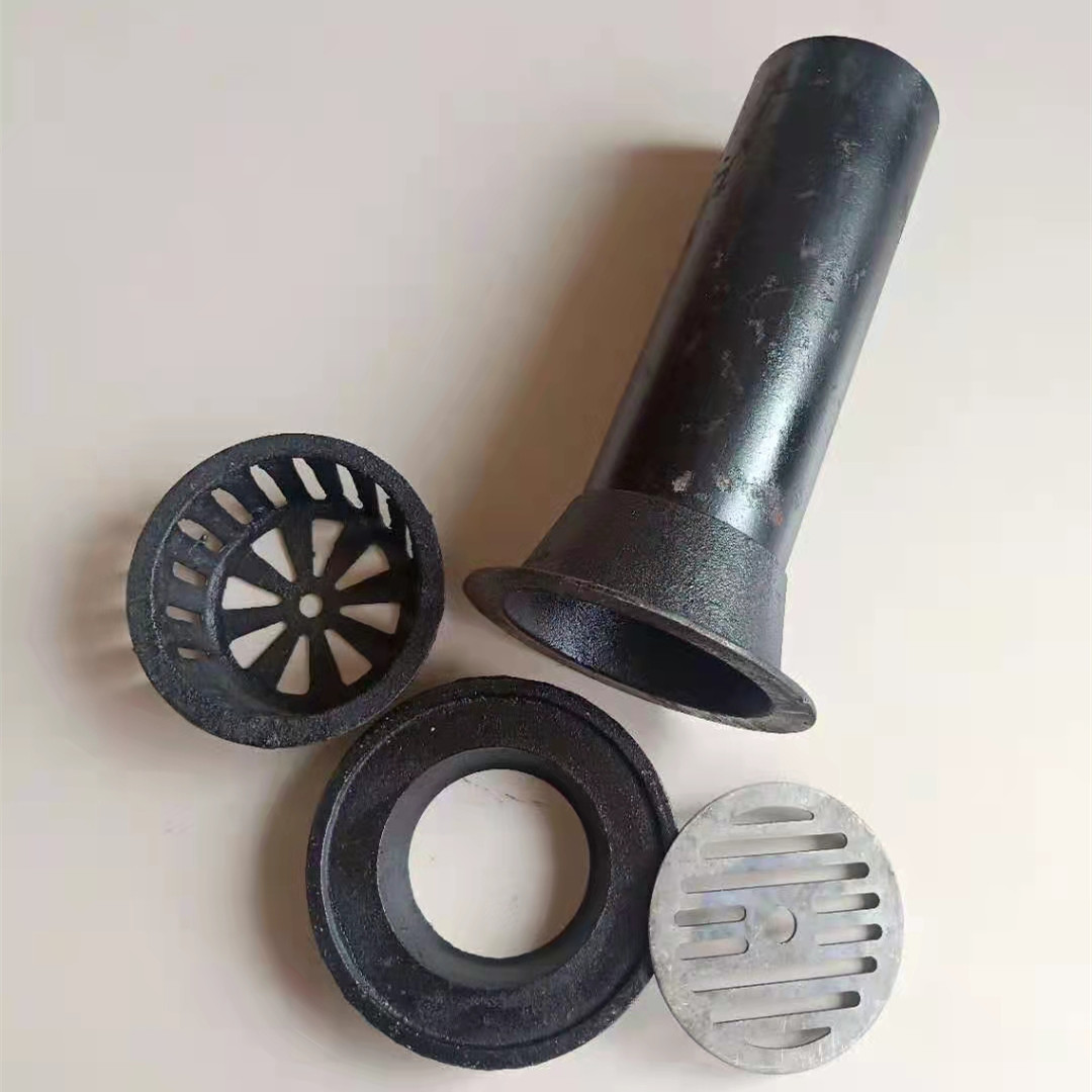 厂家直销4寸87型雨水斗虹吸式落水斗圆形直排重力雨水斗铸铁地漏