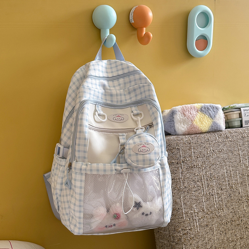 Elementary school girl's backpack, high-appearance pink junior high school girl's small-capacity cute large-capacity double-shoulder backpack Elementary school girl's backpack, high-appearance pink junior high school girl's small-capacity cute large-capacity double-shoulder backpack