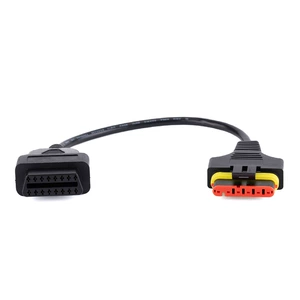 Obd2 Connector Motorcycle Benelli 6Pin to Obd Adapter Cable