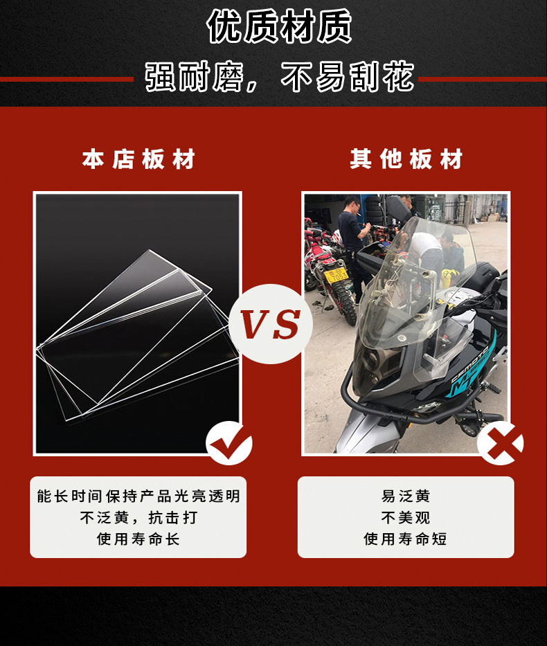 Suitable for Niu Fxt/Fx Motorcycle Windshield Modification, Electric Vehicle Windscreen Modification Parts