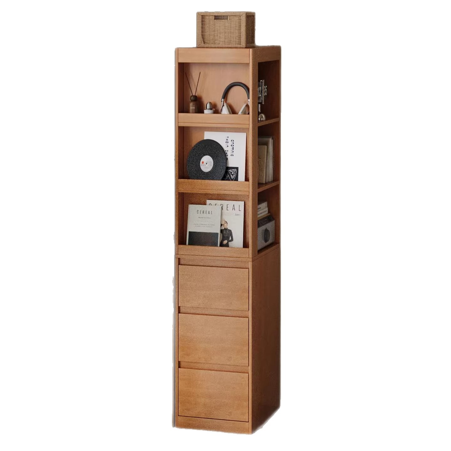 Estante de libros sin espacio integrado contra la pared simple sala de estar sofá gabinete lateral de esquina estante de suelo gabinete de almacenamiento