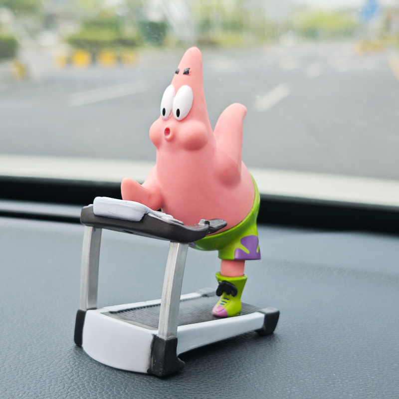 Anime Wholesale Spongebob Squarepants Figure Best Friend Fitness Treadmill Patrick Star Ornament Doll Model Anime Wholesale Spongebob Squarepants Figure Best Friend Fitness Treadmill Patrick Star Ornament Doll Model