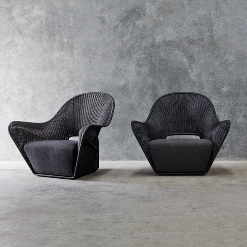 Outdoor Woven Sofa Designer 3-Piece Set Leisure Balcony Single Woven Chair Courtyard Villa Simple Furniture