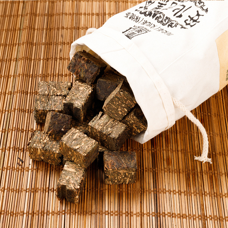 袋装黑砖颗粒茶安化黑茶黑砖茶紧压茶黑金茶系列安华茶叶醇香