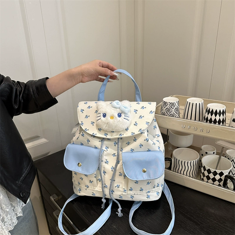 Hello Kitty, модный рюкзак, универcальная сумка через плечо для отдыха