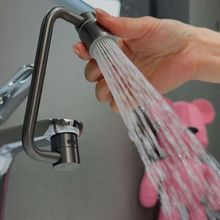 加长升级机双档械臂水龙头万向水嘴延伸旋转防溅起泡增压摇臂